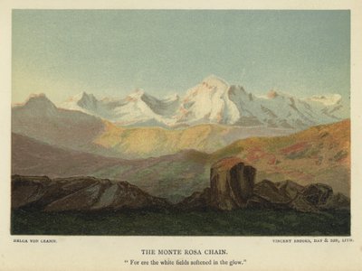La chaîne du Mont Rose - Unbekannt Unbekannt